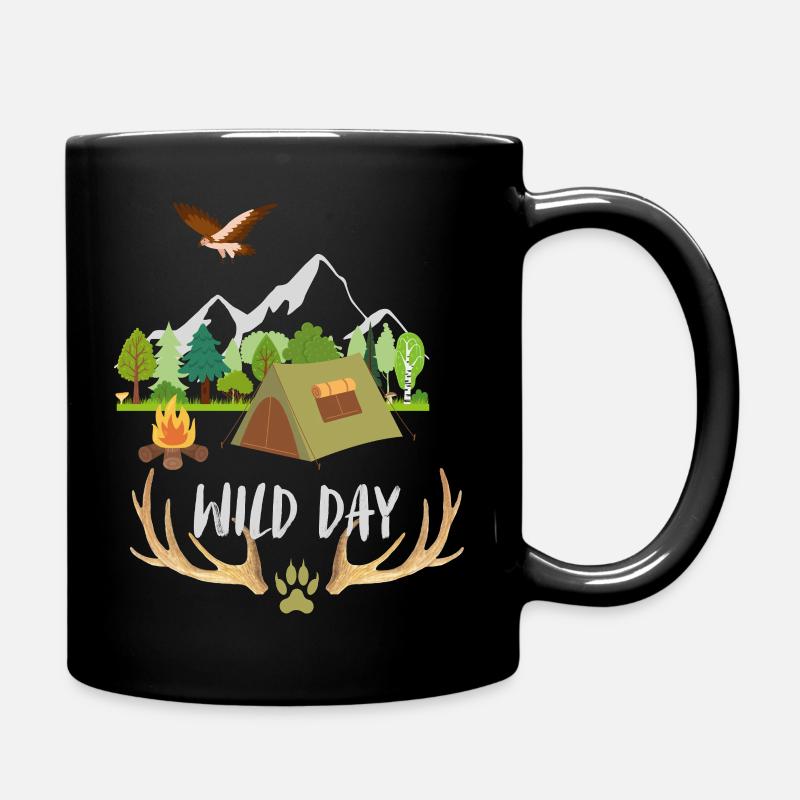 Wild Day Wild Nature Style - Tasse einfarbig - Schwarz
