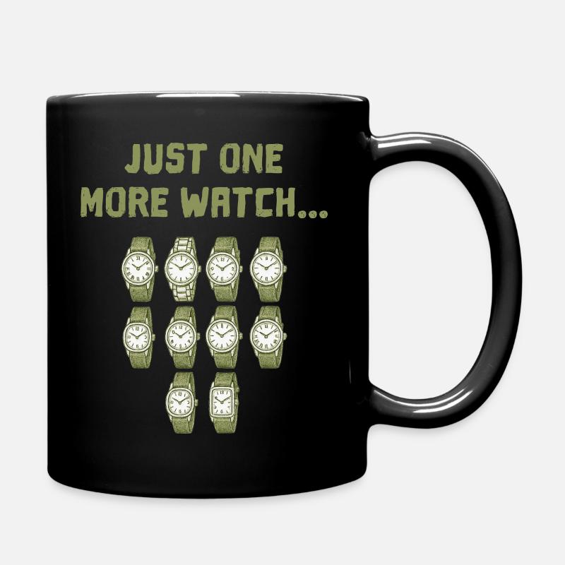 Es fehlt nur noch eine Uhr in der Armbanduhr... - Tasse einfarbig - Schwarz