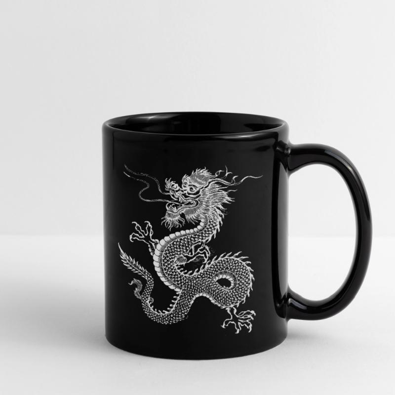 Chinesisches Drachendesign Tasse einfarbig