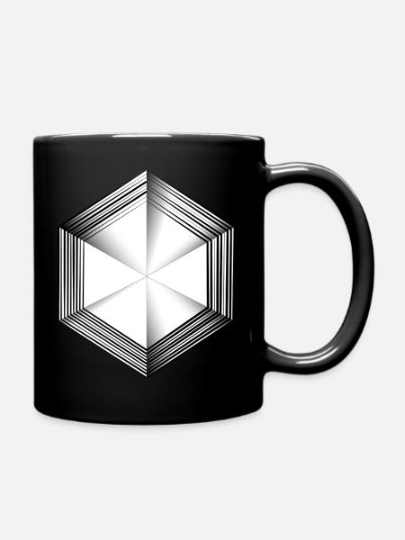 Design002 - Tasse einfarbig - Schwarz
