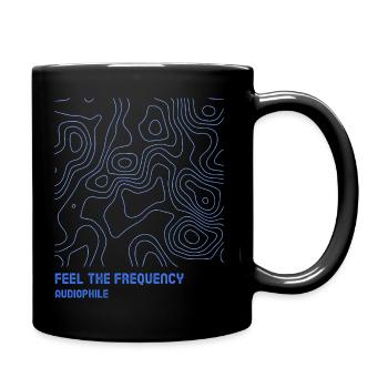 Audiophile - Feel The Frequency - Full Colour Mug - black - Right