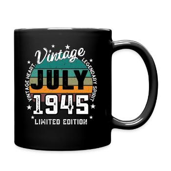 Retro 80 Years Old Vintage June 1945 80th Birthday - Mug uni - noir - Droite
