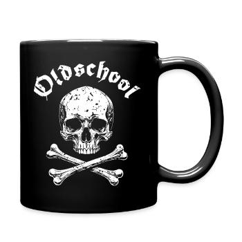 Logo de pirate de la crique OLDSCHOOL - Mug uni - noir - Droite