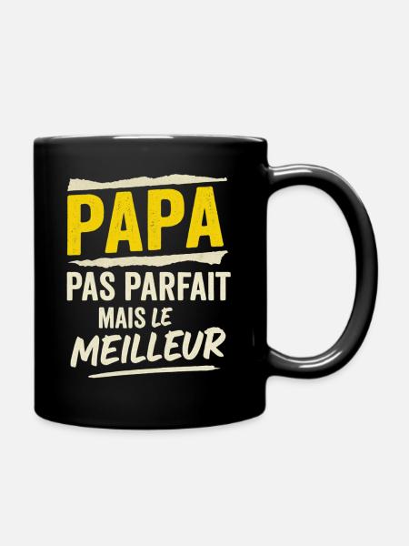 Papa pas parfait mais le meilleur idée cadeau père - Mug uni - noir