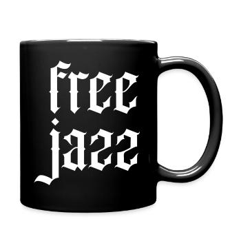 Conception de logo gothique Free Jazz - Mug uni - noir - Droite