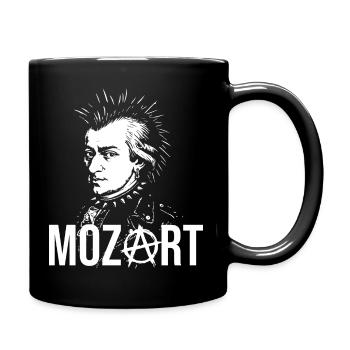 Mozart as a punk rocker. - Full Colour Mug - black - Right