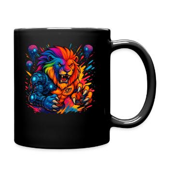 Cyber Lion - Mug uni - noir - Droite