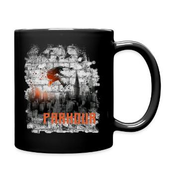 Parkour - Mug uni - noir - Droite