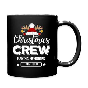 Weihnachtscrew, Weihnachten heiraten - Tasse einfarbig - Schwarz - Rechts