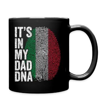 Drapeau Italie Empreinte Papa Italien - Mug uni - noir - Droite
