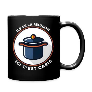 Hier ist es Caris Creole La Réunion Island - Tasse einfarbig - Schwarz - Rechts