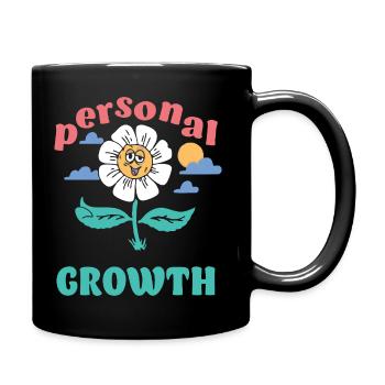 Croissance personnelle Daisy - Mug uni - noir - Droite