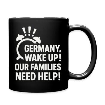Deutschland, wach auf ! - Tasse einfarbig - Schwarz - Rechts