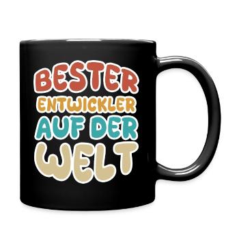 Calling Developer - Full Colour Mug - black - Right