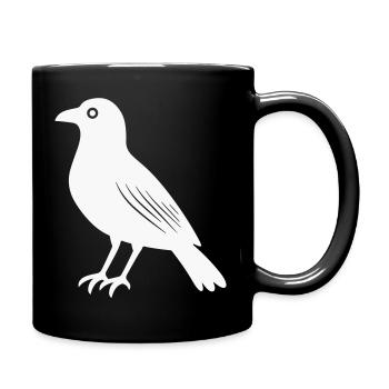 Rabe  - Tasse einfarbig - Schwarz - Rechts