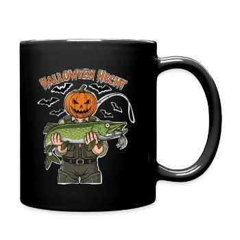 Halloween Pike Pumpkin Head - Full Colour Mug - black - Right