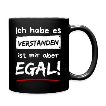 J’ai compris. Mais je m’en fiche ! - Mug uni - noir - Droite