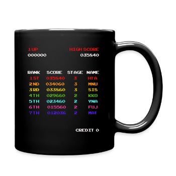 Hoher Punktestand - Tasse einfarbig - Schwarz - Rechts