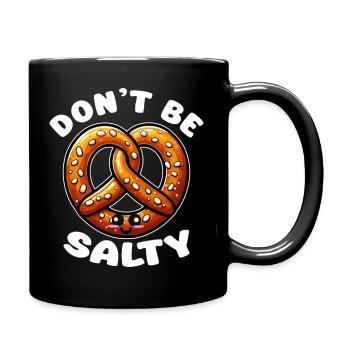 Pretzel kawaii Ne sois pas salé - Mug uni - noir - Droite