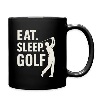 Manger Dormir Golf - Mug uni - noir - Droite