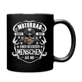 La moto fait de moi un meilleur motard - Mug uni - noir - Droite