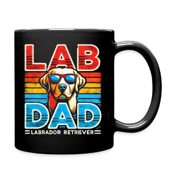 Labrador Dad Retro Sunglasses - Full Colour Mug - black - Right