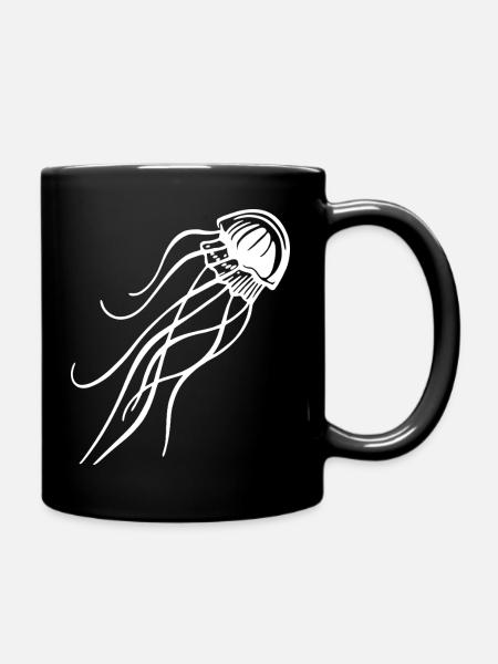 Méduses – Monde sous-marin de l’océan et de la plage - Mug uni - noir
