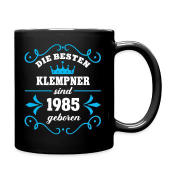 Birthday 1985 Plumber Colleague Plumbing Geb - Full Colour Mug - black - Right