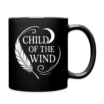 Child of the Wind -Spirit T-Shirt mit Freiheit - Tasse einfarbig - Schwarz - Rechts