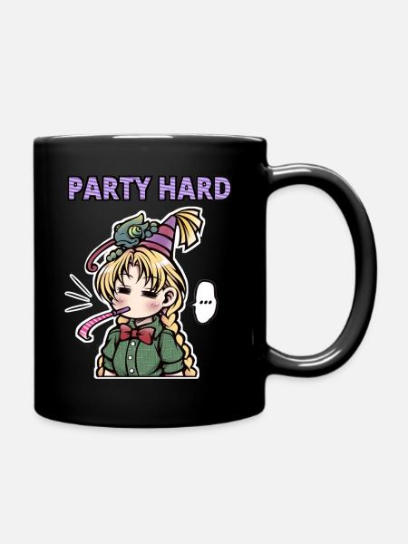 Party Hard - Full Colour Mug - black