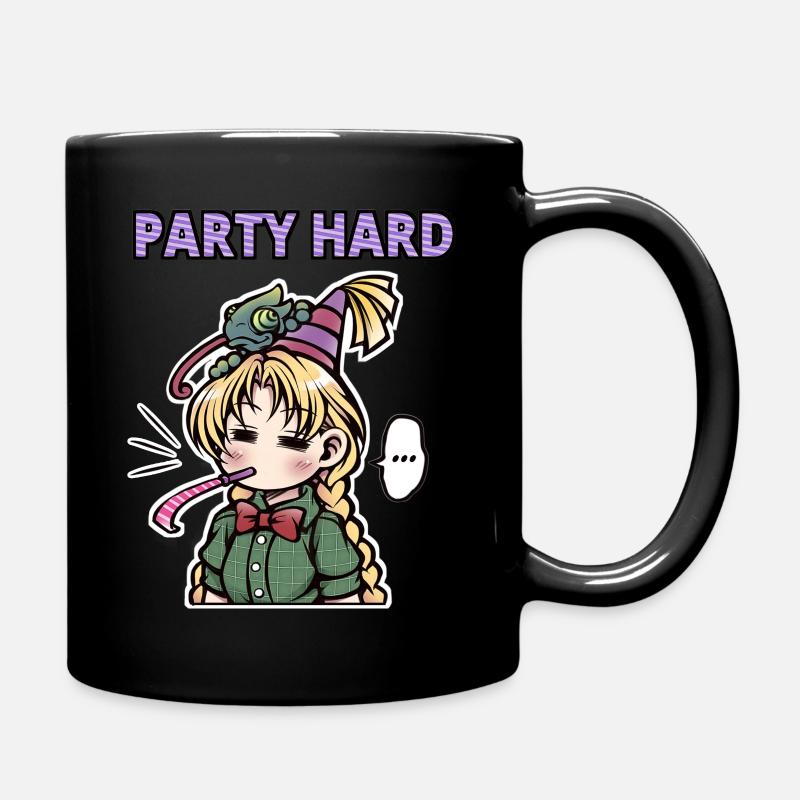 Party Hard - Tasse einfarbig - Schwarz