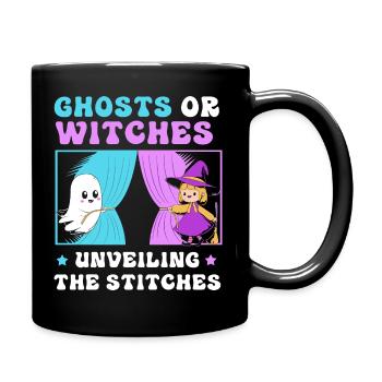 Halloween Gender Reveal - Full Colour Mug - black - Right