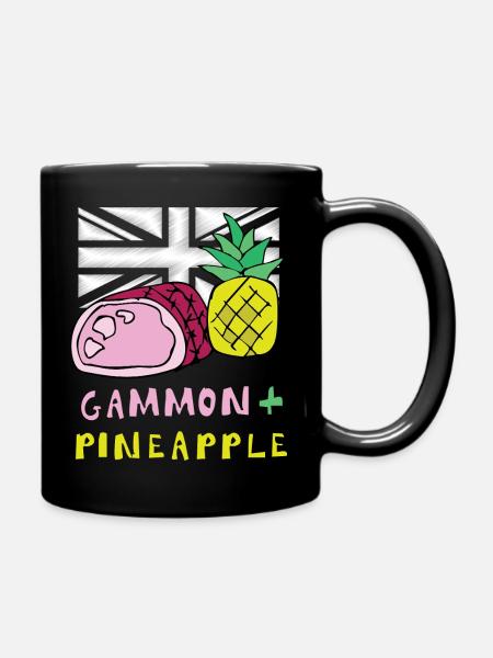 T-shirt Gammon Pineapple Pop Art - Mug uni - noir