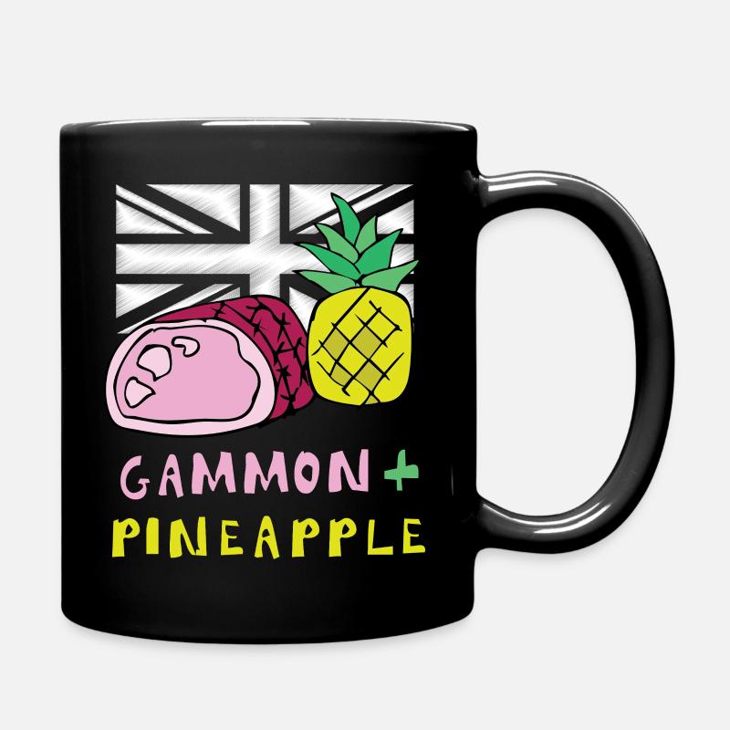 Gammon Pineapple Pop Art Tee - Full Colour Mug - black