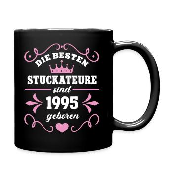 Plasterer Birthday Year of birth 1995 Born 95 - Full Colour Mug - black - Right