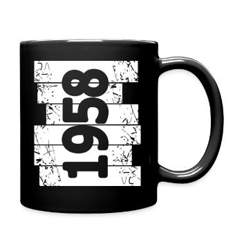 Eltern 1958 - Tasse einfarbig - Schwarz - Rechts