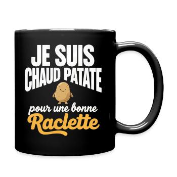 Hot Potato for Raclette Expression Humor - Full Colour Mug - black - Right