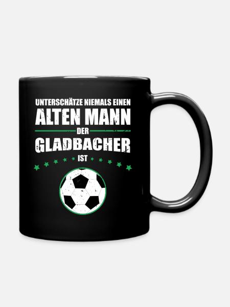 Alter Mann - Mönchengladbach Fan | Vintage Edition - Tasse einfarbig - Schwarz