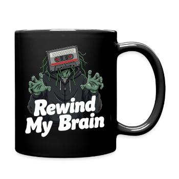 rembobiner mon cerveau zombie illustration - Mug uni - noir - Droite