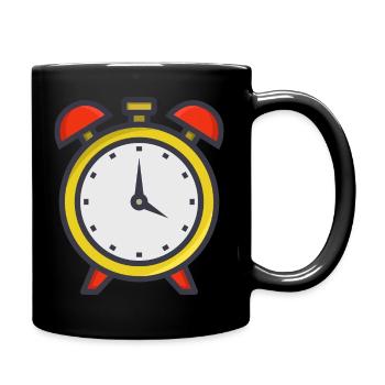 Wecker - Tasse einfarbig - Schwarz - Rechts