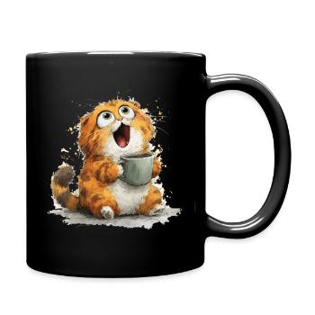 Café pour chat : Googly Eyes Latte - Mug uni - noir - Droite