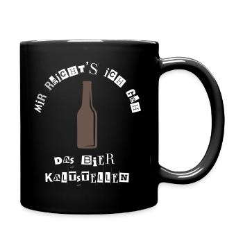 J’en ai assez, je vais mettre les hommes À BIÈRE FROIDE - Mug uni - noir - Droite