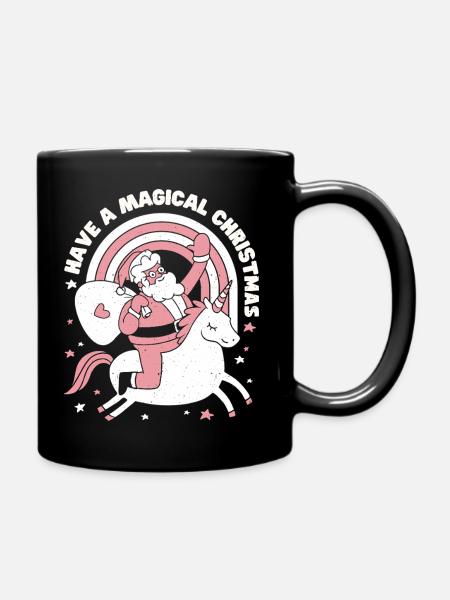 Verbringen Sie ein magisches Weihnachtsfest - Tasse einfarbig - Schwarz