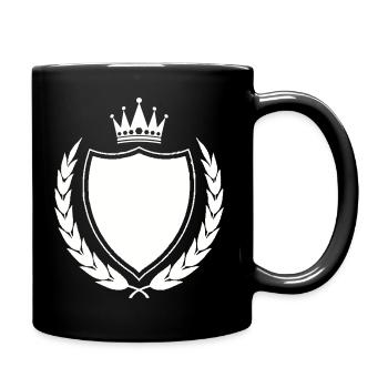 Emblème des armoiries royales - Mug uni - noir - Droite