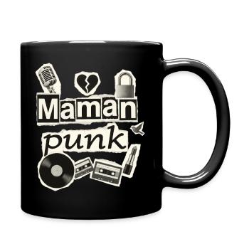 Mother Rocker Rock Humor Mom Punk - Full Colour Mug - black - Right