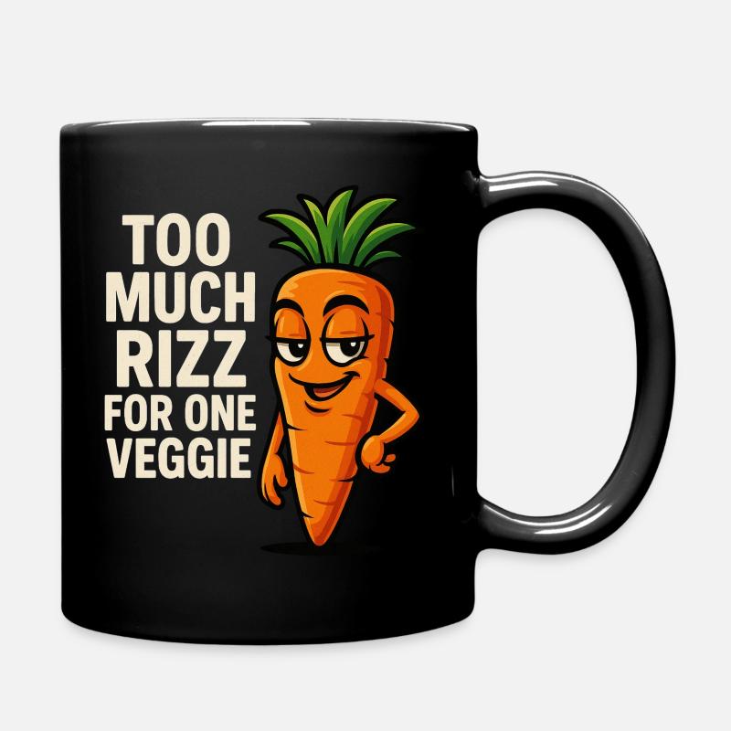 Trop de rizz pour une carotte - Mug uni - noir