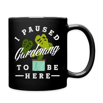 Garten- Und Pflanzenliebhaber Geschenke - Tasse einfarbig - Schwarz - Rechts