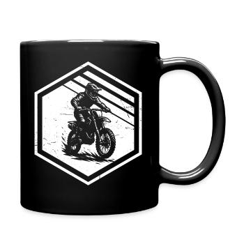 Clean motocross artwork for motocross - Full Colour Mug - black - Right