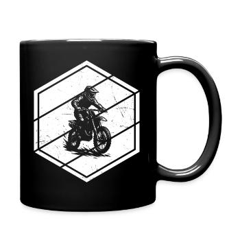 Conception compacte du motocross - Mug uni - noir - Droite