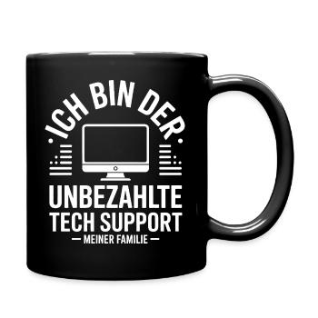 Unpaid Tech Support - Full Colour Mug - black - Right